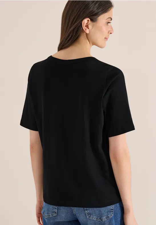 Klassisches Slub-Jersey T-Shirt