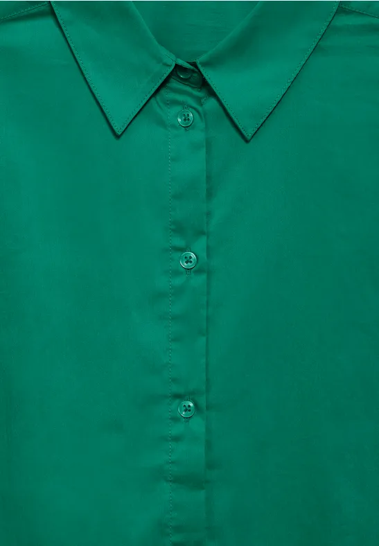 Klassische Hemdbluse aus Baumwollmix