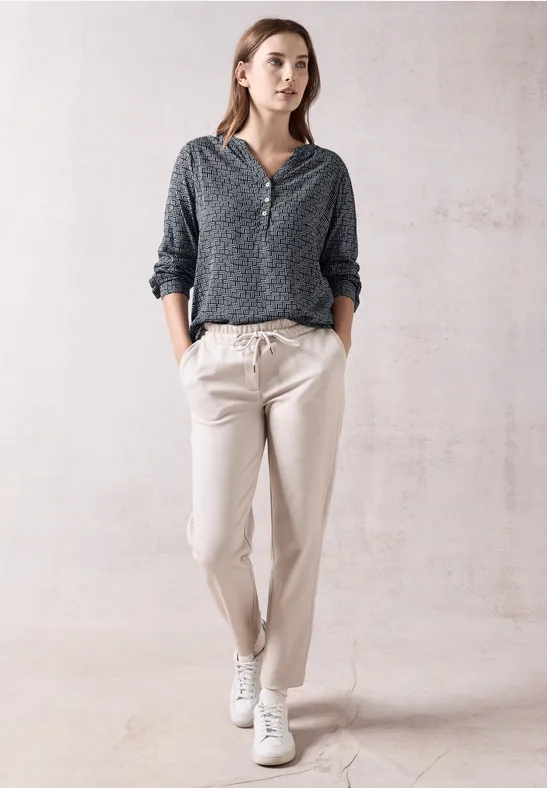 Bluse mit geometrischem Print