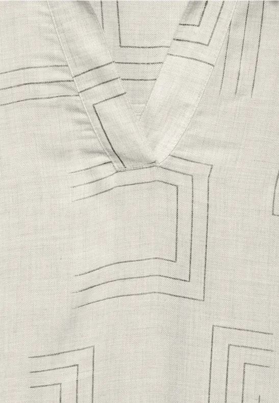 Bluse mit geometrischem Folienprint