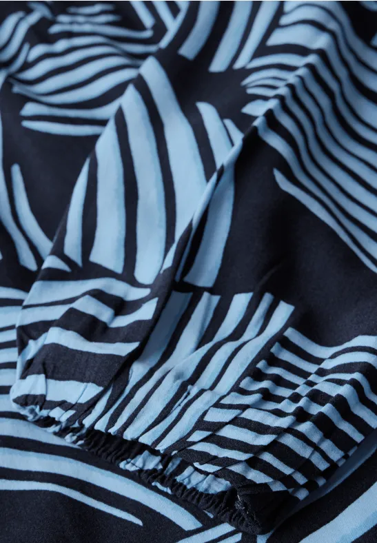 Bluse mit abstraktem Allover-Print
