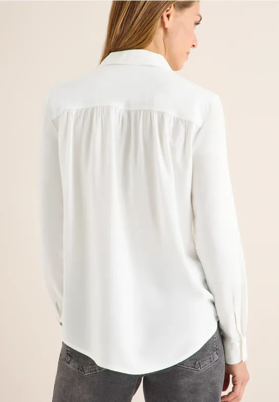 Klassische Hemdbluse aus Viskose