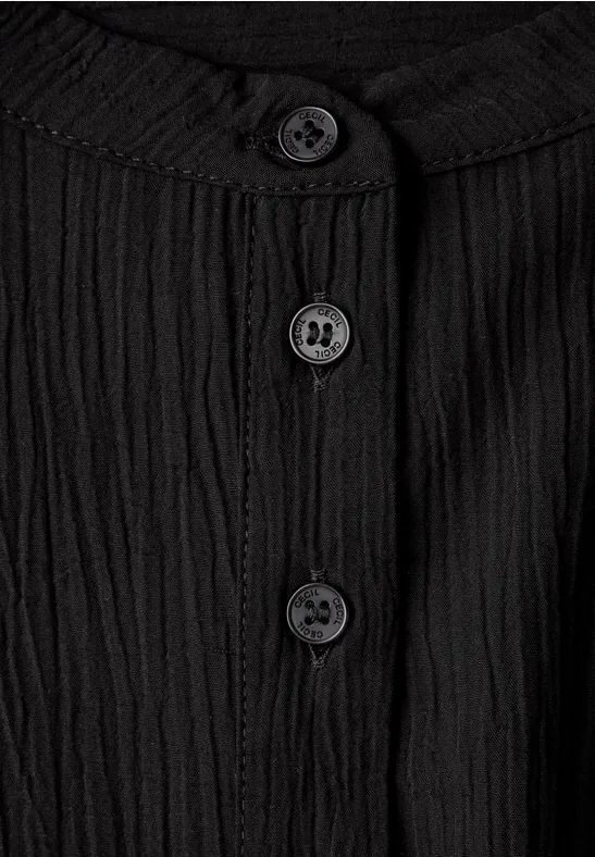 Strukturbluse mit Knopfleiste