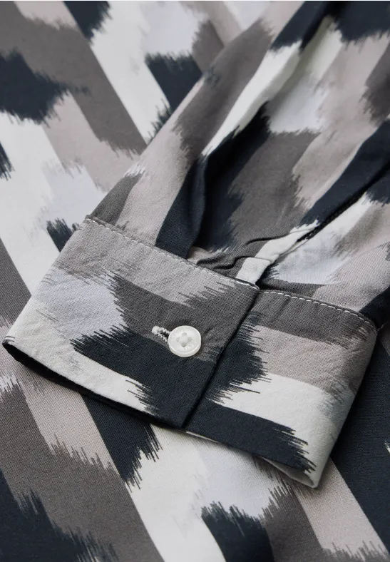 Bedruckte Bluse mit grafischem Muster