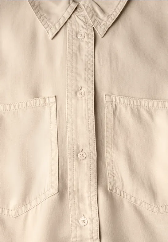 Weiche Lyocell Bluse im Washed-Look