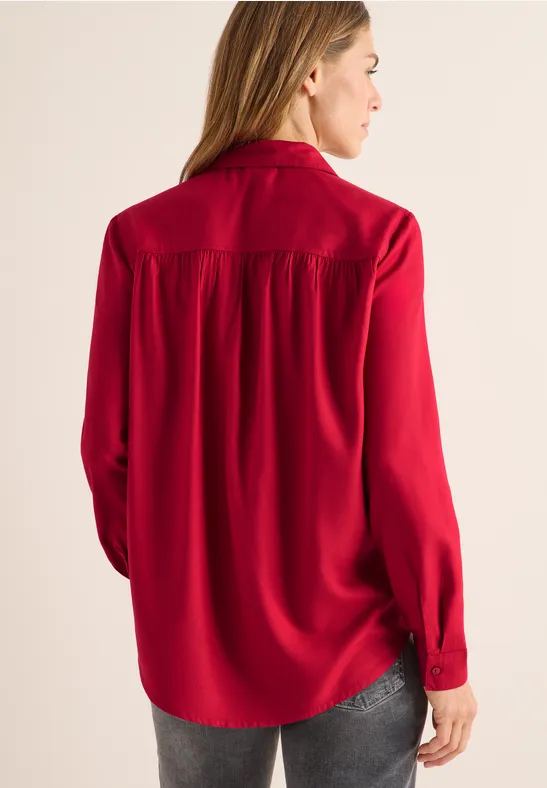 Klassische Hemdbluse aus Viskose
