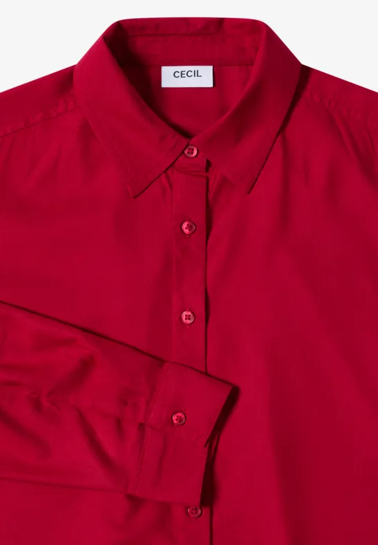 Klassische Hemdbluse aus Viskose