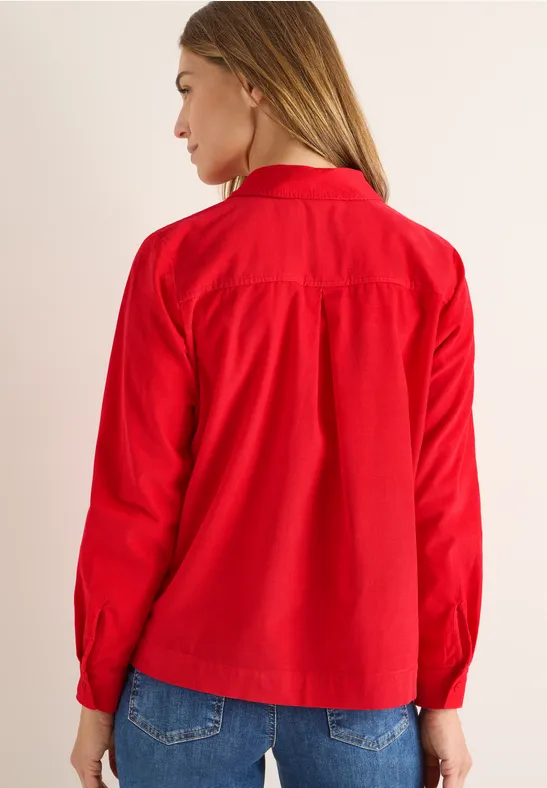 Weiche Cord-Hemdbluse