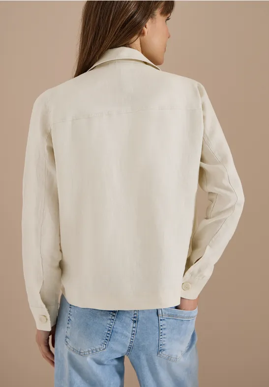 Lässige Hemdbluse aus Leinen