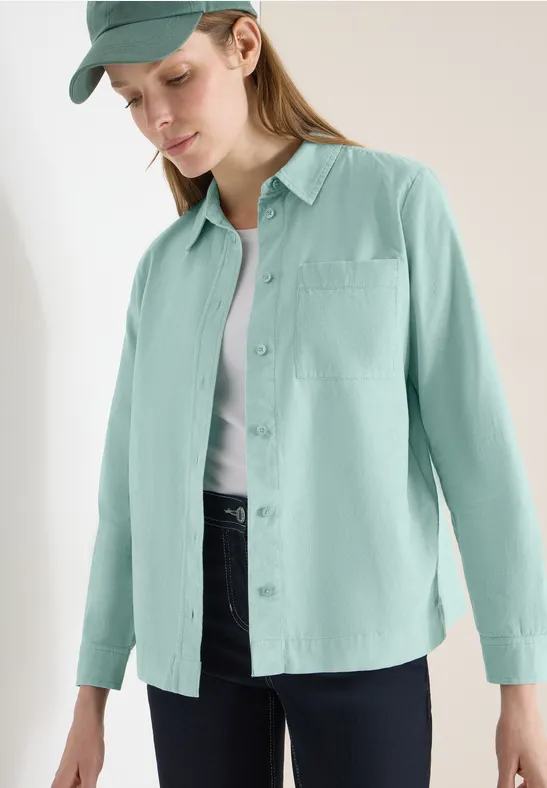 Klassische Feincord-Bluse
