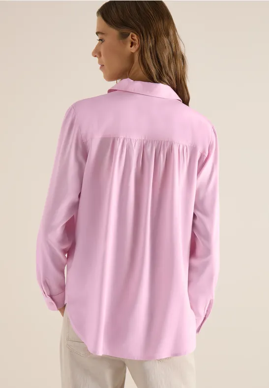 Klassische Hemdbluse aus Viskose