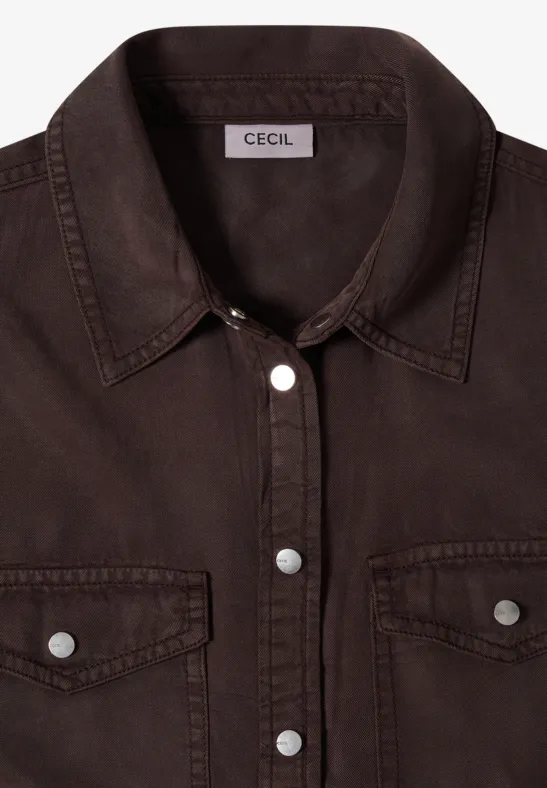 Weiche Lyocell Utility-Bluse