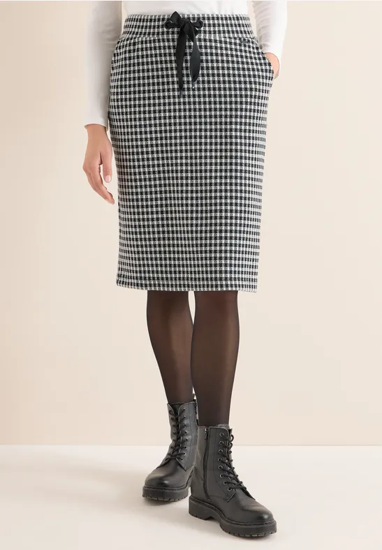 Jacquard-Rock mit Vichy-Karo