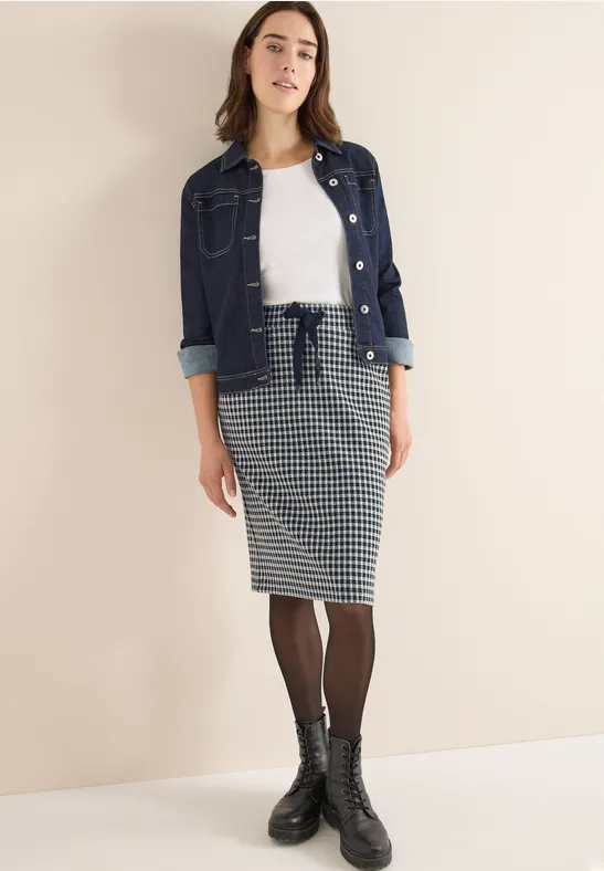 Jacquard-Rock mit Vichy-Karo