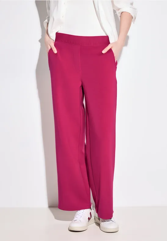 Weite High-Waist Hose aus Modal