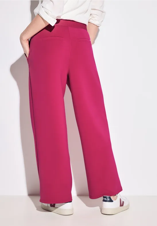 Weite High-Waist Hose aus Modal