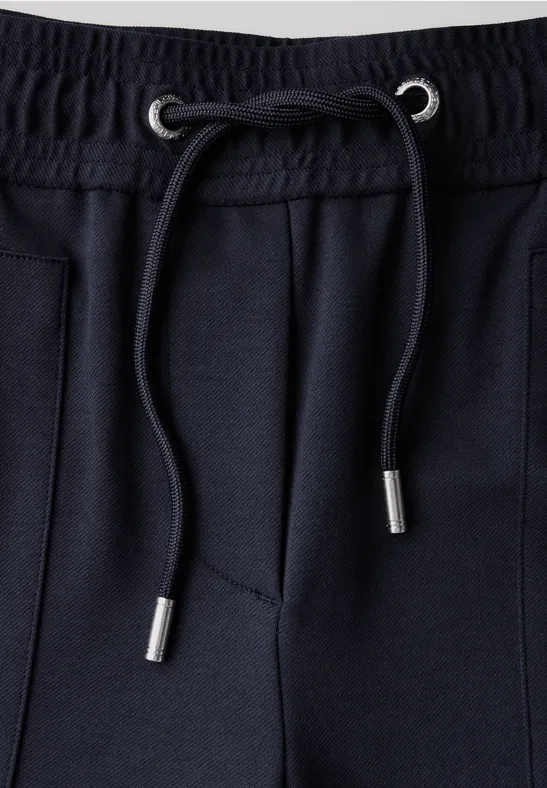 Strukturierte Slim-Fit Freizeithose