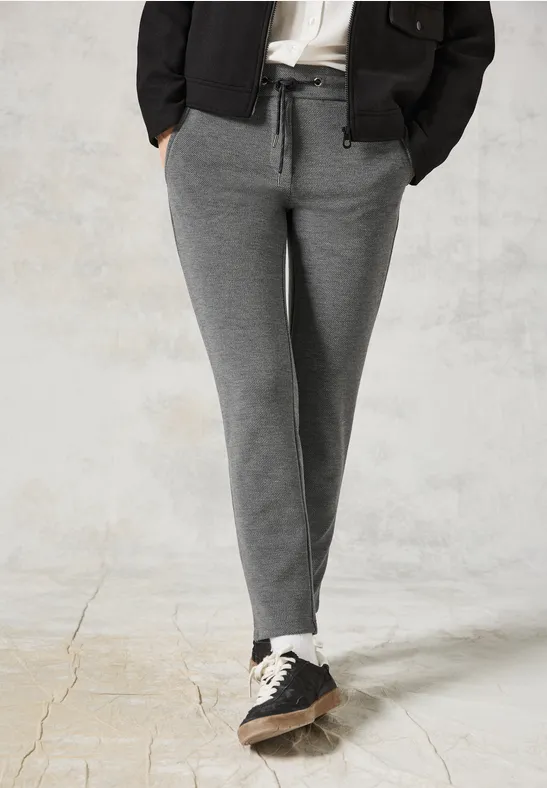 Strukturierte Casual-Fit-Hose