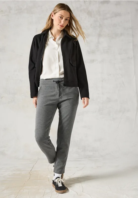 Strukturierte Casual-Fit-Hose