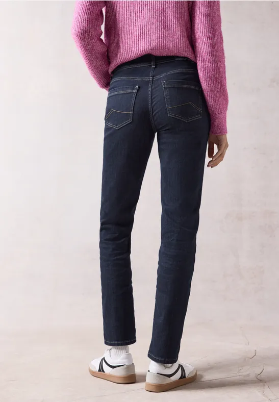 High Waist Jeans mit geradem Bein