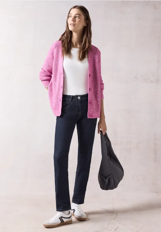 High Waist Jeans mit geradem Bein