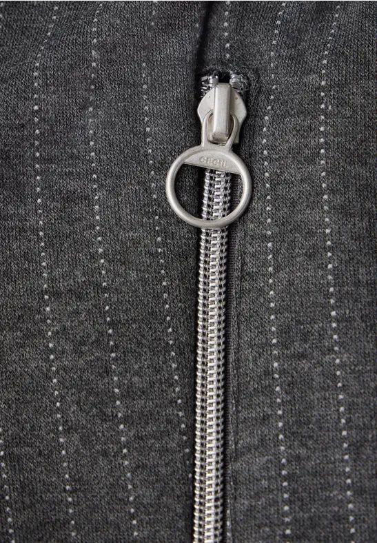 Legere Nadelstreifenhose mit Stretch