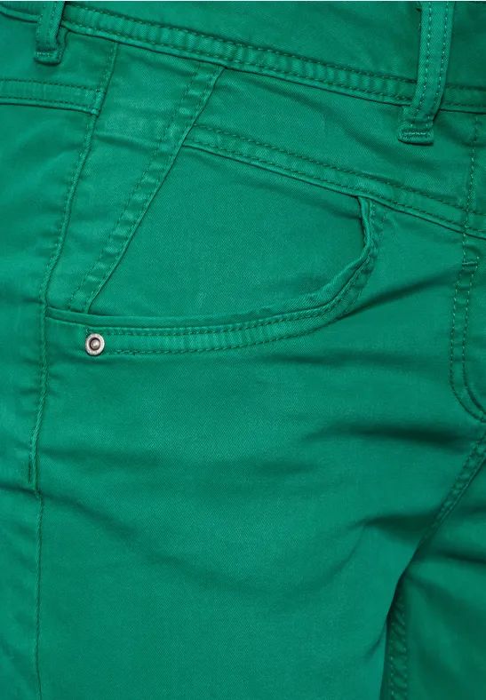 Schmale High-Waist Stretch-Hose