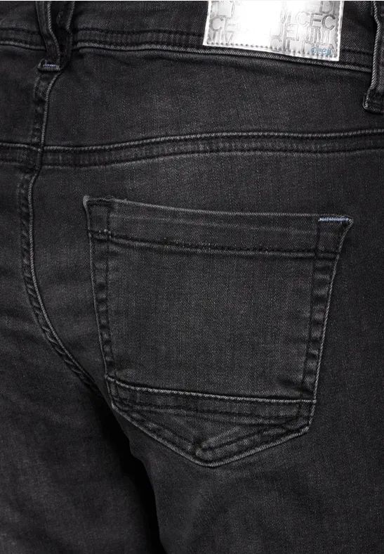 Casual-Fit Slim-Jeans mit mittlerem Bund