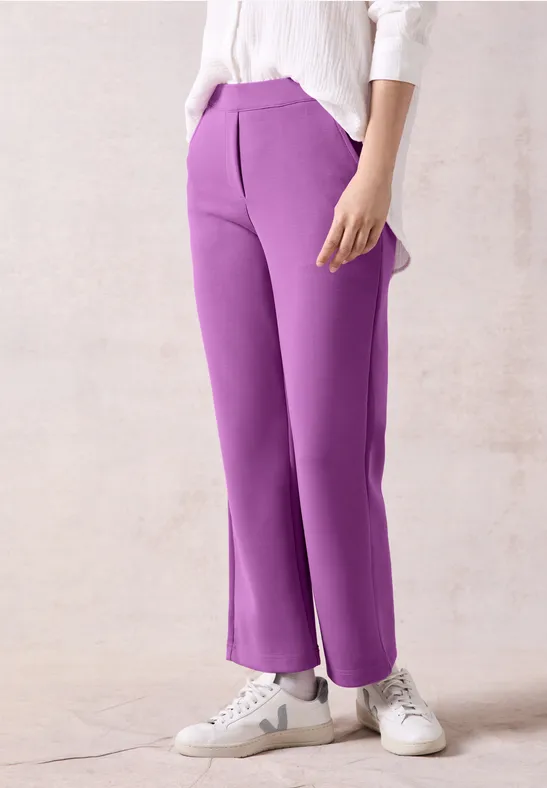 High-Waist-Hose mit geradem Bein