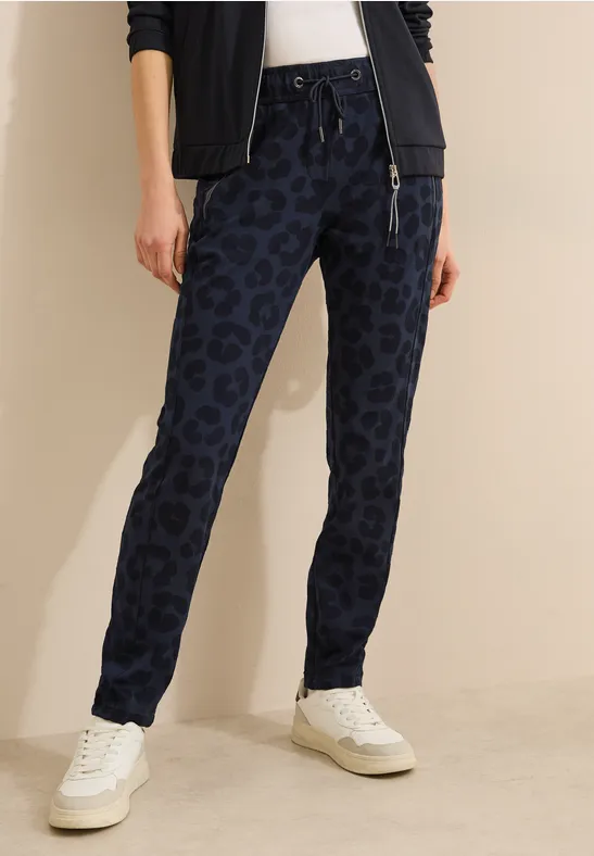 Jogginghose mit Leoparden-Print