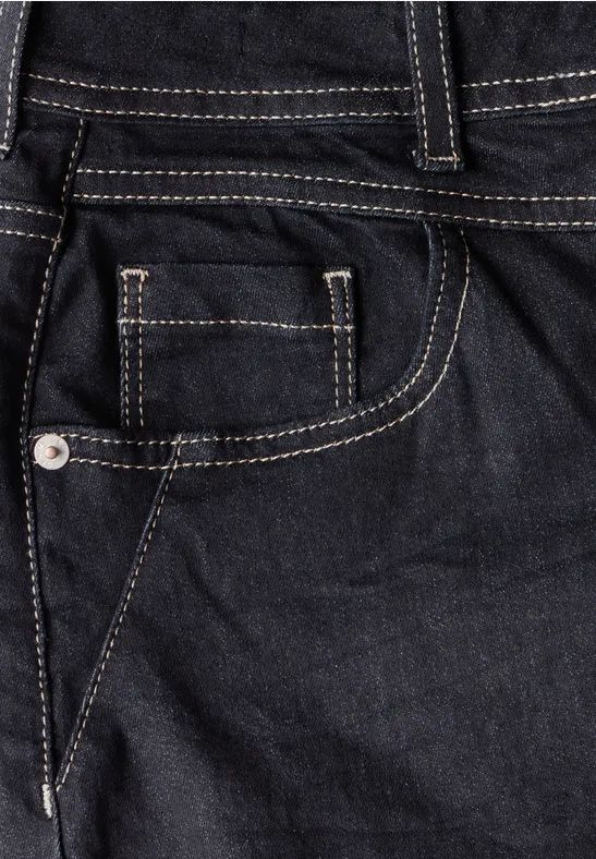 High Waist Wide Leg Jeans in 7/8-Länge