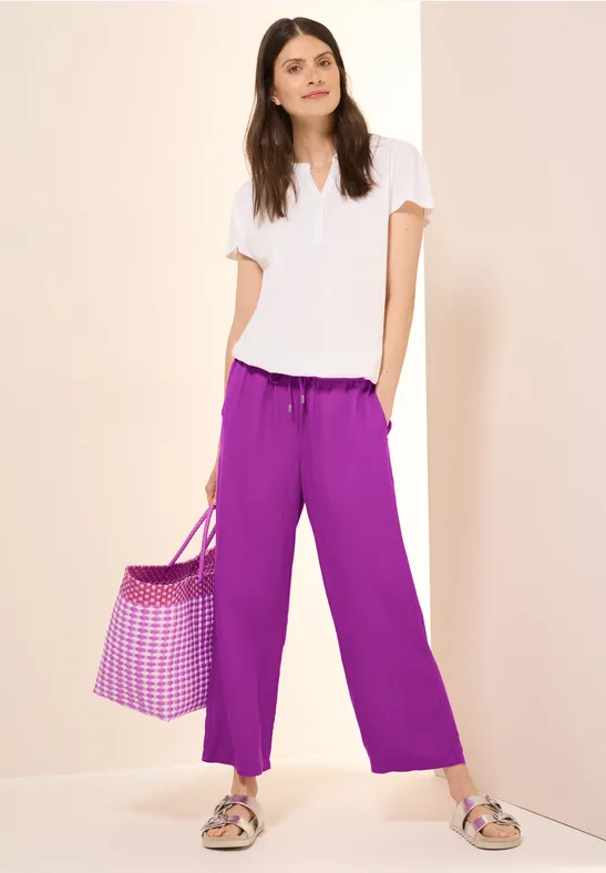 7/8 Weite Leinenhose