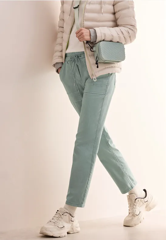 Casual-Fit-Hose im Washed-Look