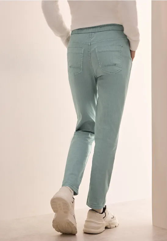 Casual-Fit-Hose im Washed-Look