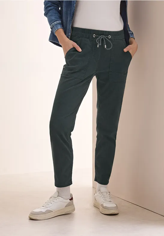 Casual-Fit-Hose im Washed-Look