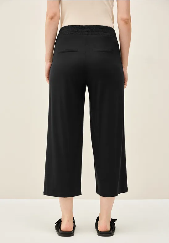 High-Waist-Hose mit weitem Bein