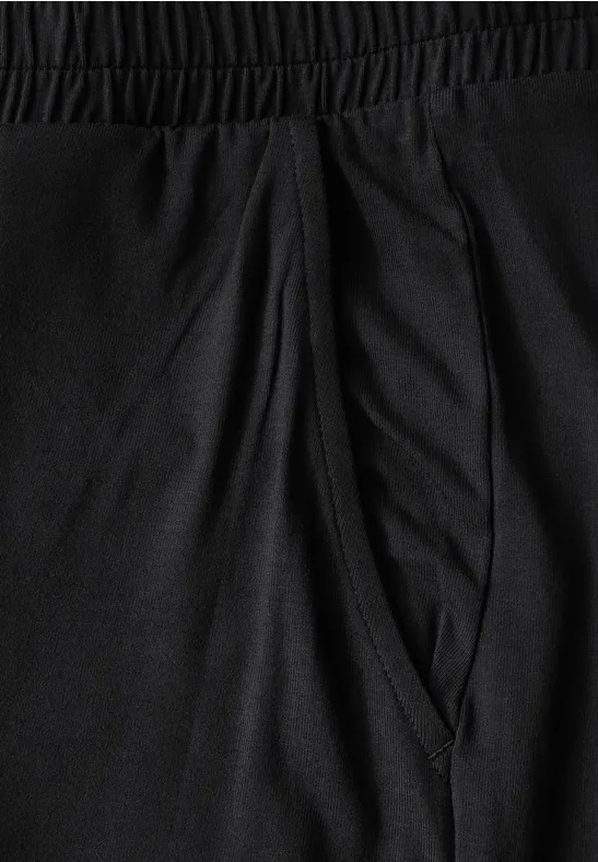 High-Waist-Hose mit weitem Bein