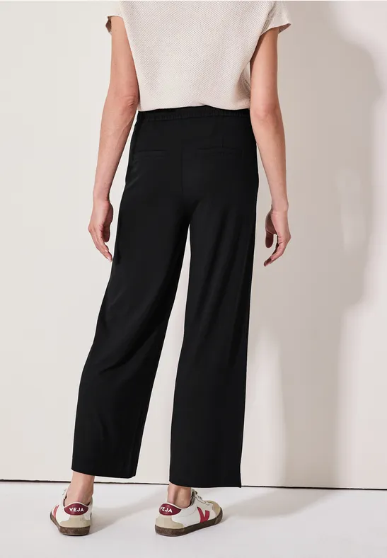 High-Waist-Hose mit weitem Bein