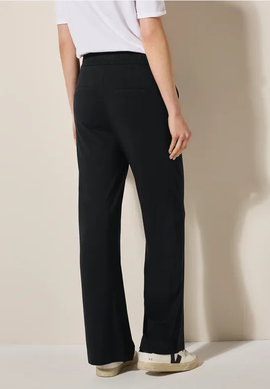 High-Waist-Hose mit weitem Bein
