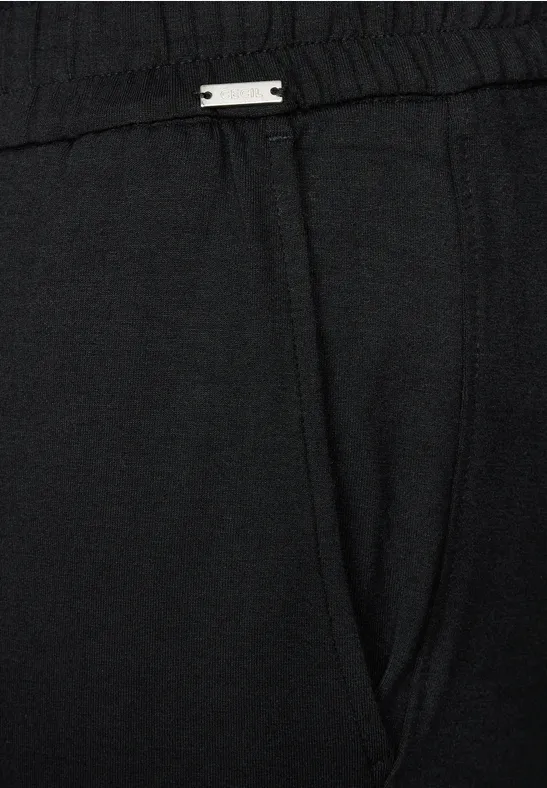 High-Waist-Hose mit weitem Bein