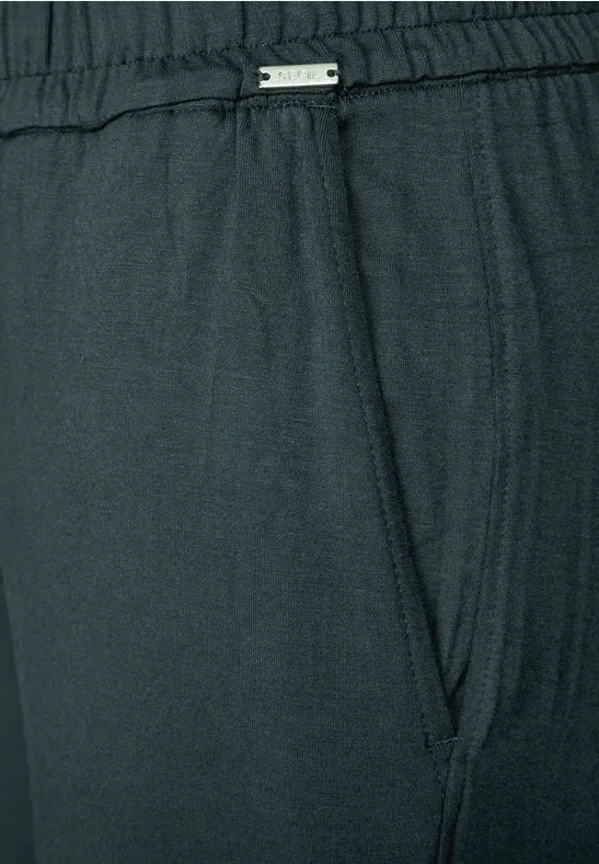 High-Waist Wide-Leg Jerseyhose