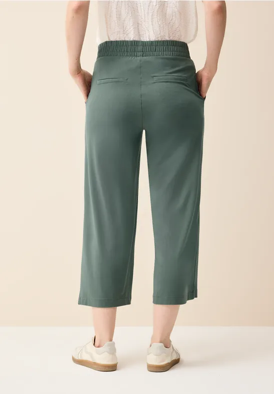 High-Waist Wide-Leg Jerseyhose