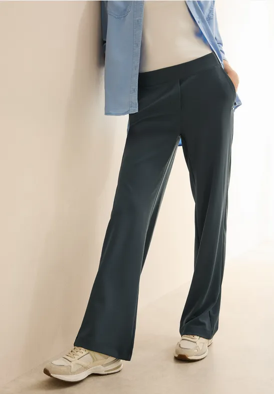 Bequeme Weite Hose mit Hohem Bund