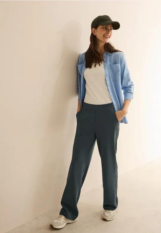 Bequeme Weite Hose mit Hohem Bund
