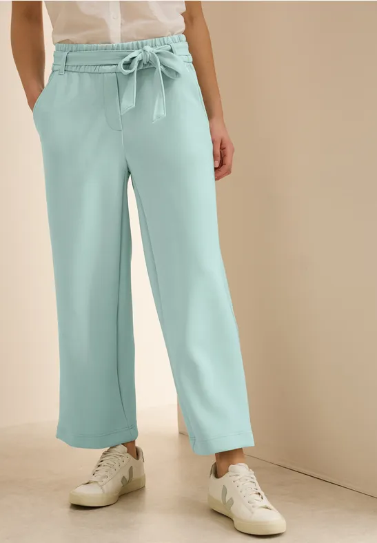 High-Waist Wide-Leg Culotte