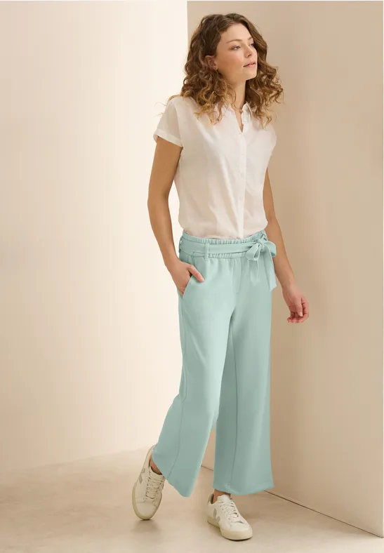 High-Waist Wide-Leg Culotte
