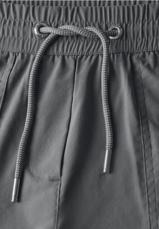 High-Waist Hose mit weitem Bein