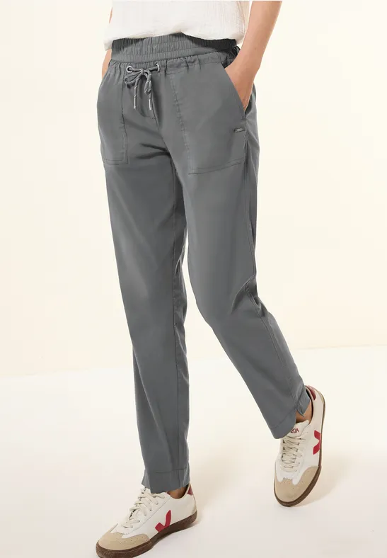 Lässige Mid-Waist Hose mit Tunnelzug
