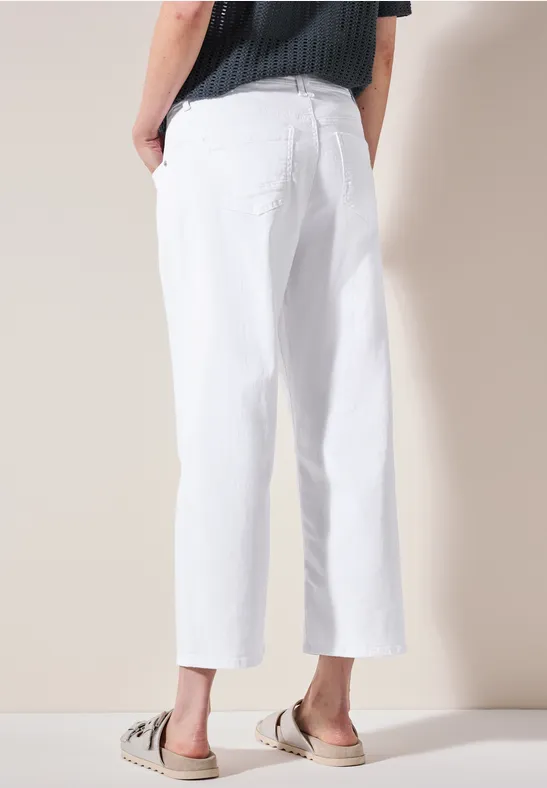 High-Waist Wide Leg Jeans 7/8