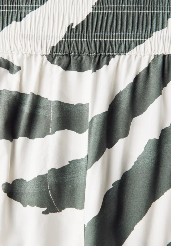Luftige Zebra-Print-Hose